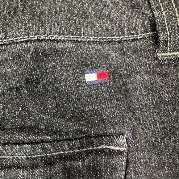 Tommy Hilfiger Women's Y2K Black Denim Maxi Skirt Dark Wash Plus Size 18 - Picture 9 of 14